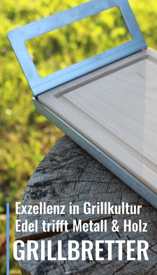 Grillbretter Exzelenz in Grillkultur, Edel trifft Metall & Holz